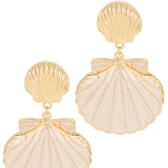 Shell Dangle Earrings - Picture 2 of 2